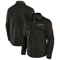 Men's Darius Rucker Collection by Fanatics Olive Alabama Crimson Tide Corduroy Full-Button Shacket