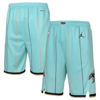 Youth Jordan Brand  Mint Charlotte Hornets 2024/25 City Edition Swingman Performance Shorts