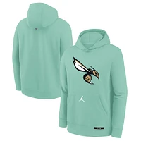 Youth Jordan Brand  Mint Charlotte Hornets 2024/25 City Edition Club Fleece Pullover Hoodie