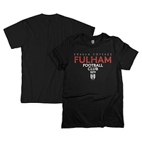 Men's 1863FC Black Fulham Tapered Text T-Shirt