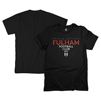 Men's 1863FC Black Fulham Tapered Text T-Shirt