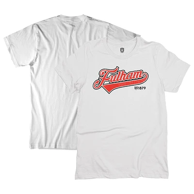 Men's 1863FC White Fulham Script T-Shirt