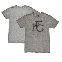 Men's 1863FC Heather Gray Fulham 1872 Badge Tri-blend T-Shirt