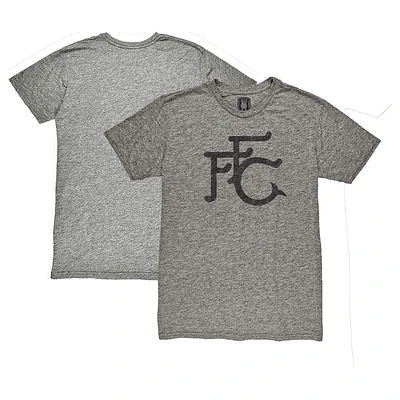 Men's 1863FC Heather Gray Fulham 1872 Badge Tri-blend T-Shirt