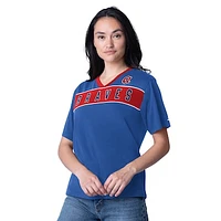 Women's Starter Royal Atlanta Braves Game Day V-Neck T-Shirt