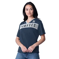 Women's Starter Navy New York Yankees Game Day V-Neck T-Shirt