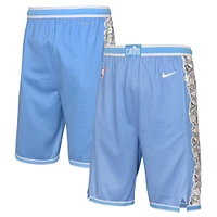 Youth Nike  Light Blue Cleveland Cavaliers 2024/25 City Edition Swingman Performance Shorts