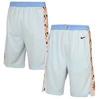 Youth Nike  Blue San Antonio Spurs 2024/25 City Edition Swingman Performance Shorts