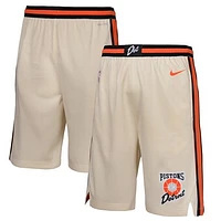 Youth Nike  Tan Detroit Pistons 2024/25 City Edition Swingman Performance Shorts