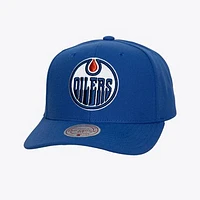 Men's Mitchell & Ness Navy Edmonton Oilers Core Team Ground Pro Adjustable Hat