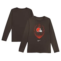 Toddler Nike Brown Cleveland Browns Legend Icon Long Sleeve T-Shirt