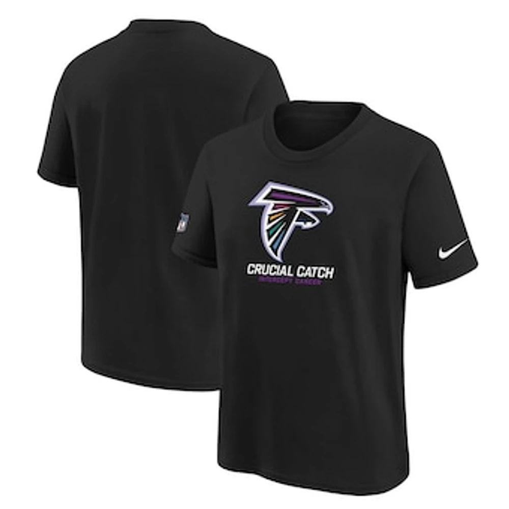 Youth Nike  Black Atlanta Falcons 2024 NFL Crucial Catch T-Shirt