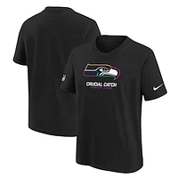 Youth Nike  Black Seattle Seahawks 2024 NFL Crucial Catch T-Shirt