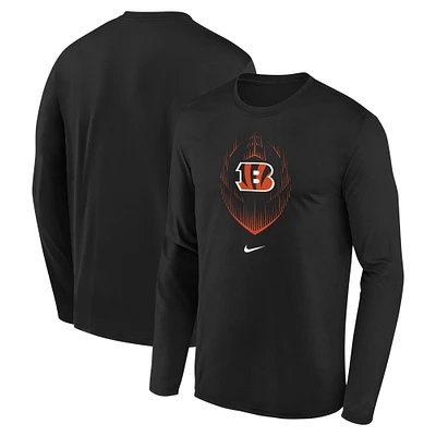 Youth Nike Black Cincinnati Bengals Legend Icon Long Sleeve T-Shirt