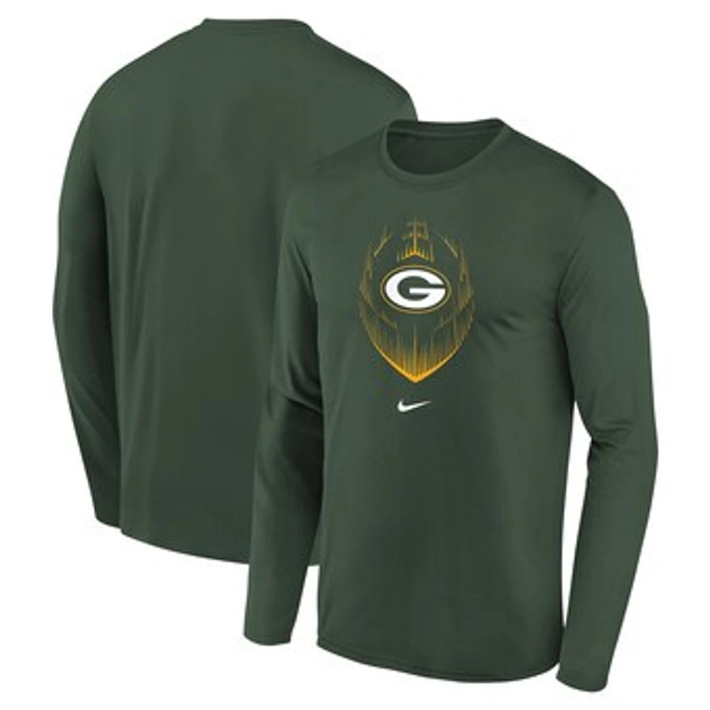 Youth Nike Green Green Bay Packers Legend Icon Long Sleeve T-Shirt