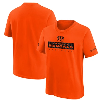 Youth Nike Orange Cincinnati Bengals 2024 Sideline Legend Performance T-Shirt