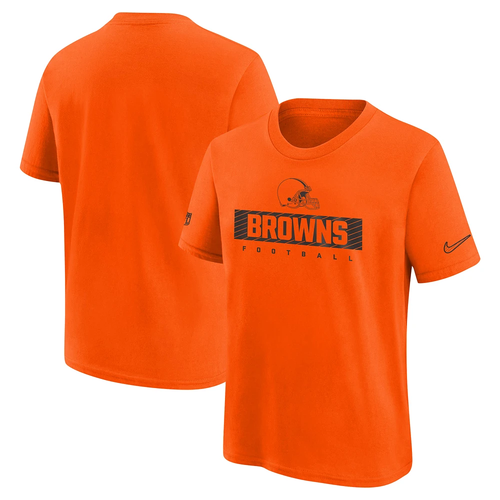 Youth Nike Orange Cleveland Browns 2024 Sideline Legend Performance T-Shirt