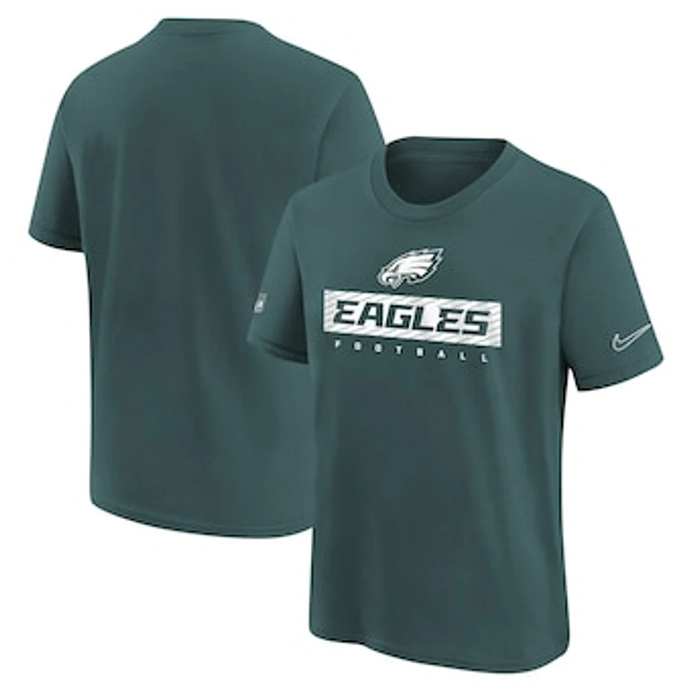 Youth Nike Midnight Green Philadelphia Eagles 2024 Sideline Legend Performance T-Shirt