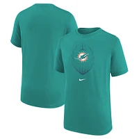 Youth Nike Aqua Miami Dolphins Legend Icon T-Shirt