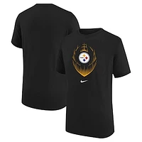 Youth Nike Black Pittsburgh Steelers Legend Icon T-Shirt