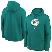 Men's Nike Aqua Miami Dolphins Rewind Club Fleece Pullover Hoodie