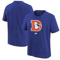 Youth Nike Royal Denver Broncos Rewind Essential T-Shirt