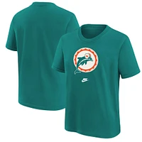 Youth Nike Aqua Miami Dolphins Rewind Essential T-Shirt