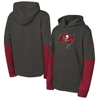 Youth Nike  Pewter Tampa Bay Buccaneers Club Pullover Hoodie