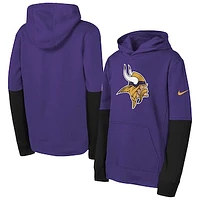 Youth Nike  Purple Minnesota Vikings  Club Pullover Hoodie