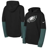 Youth Nike  Black Philadelphia Eagles Club Pullover Hoodie