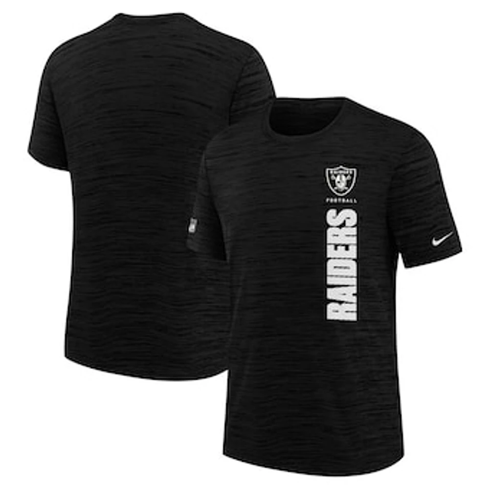 Youth Nike Black Las Vegas Raiders Sideline Velocity Performance T-Shirt