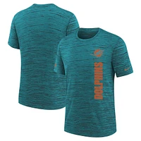 Youth Nike Aqua Miami Dolphins Sideline Velocity Performance T-Shirt