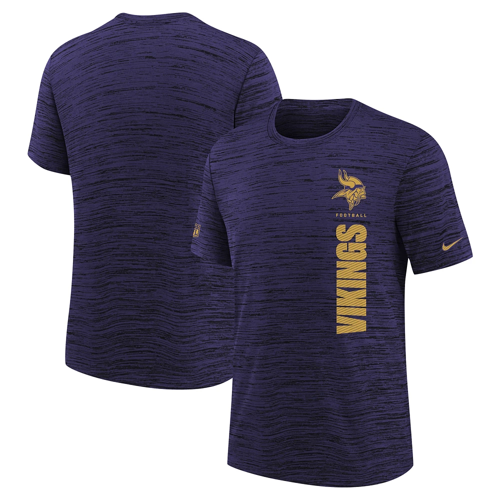 Youth Nike Purple Minnesota Vikings Sideline Velocity Performance T-Shirt