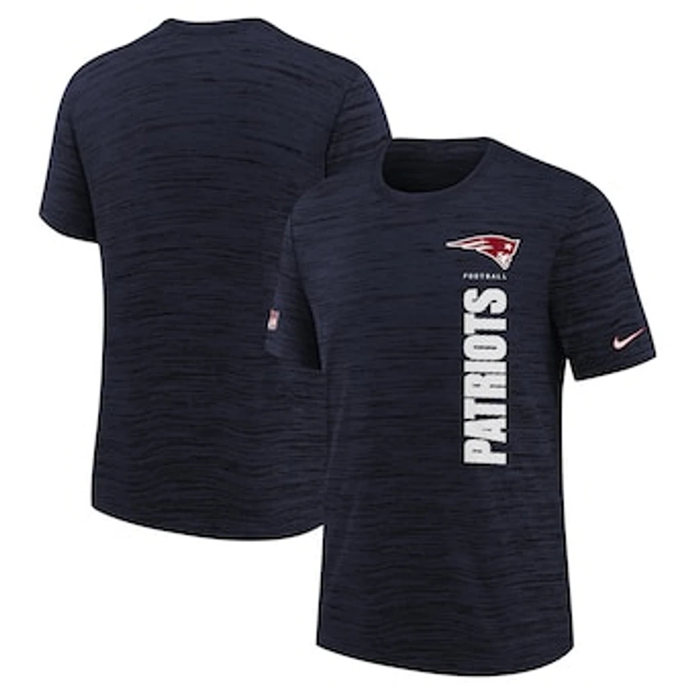 Youth Nike Navy New England Patriots Sideline Velocity Performance T-Shirt