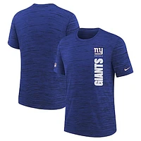 Youth Nike Royal New York Giants Sideline Velocity Performance T-Shirt