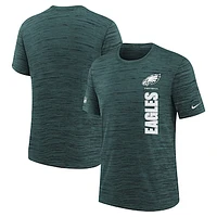 Youth Nike Midnight Green Philadelphia Eagles Sideline Velocity Performance T-Shirt