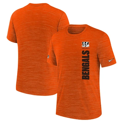 Youth Nike Orange Cincinnati Bengals Sideline Velocity Performance T-Shirt