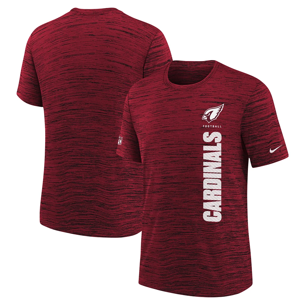 Youth Nike Cardinal Arizona Cardinals Sideline Velocity Performance T-Shirt