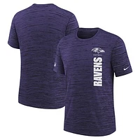 Youth Nike Purple Baltimore Ravens Sideline Velocity Performance T-Shirt