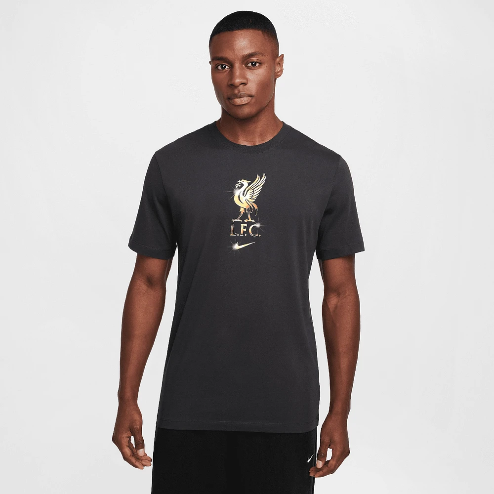 Men's Nike Gray Liverpool Crest T-Shirt