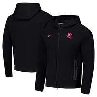 Men's Nike Black Chelsea Third Tech Fleece Windrunner Full-Zip Hoodie Jacket