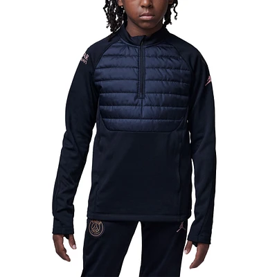 Youth Jordan Brand  Black Paris Saint-Germain 2024/25 Academy Drill Quarter-Zip Top