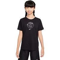 Youth Nike Black Paris Saint-Germain Crest T-Shirt