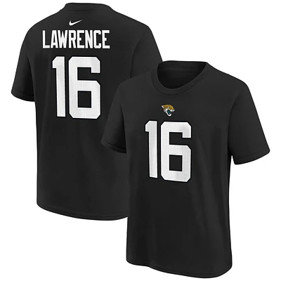 Youth Nike Trevor Lawrence Black Jacksonville Jaguars Player Name & Number T-Shirt