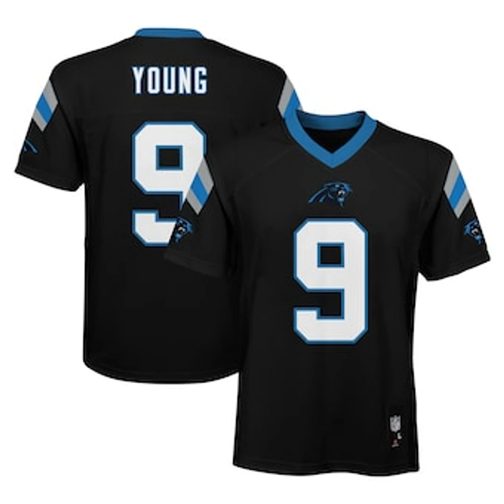 Youth Bryce Young Black Carolina Panthers Replica Player Jersey