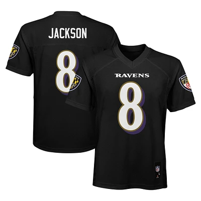 Preschool Lamar Jackson Black Baltimore Ravens Replica Player Jersey