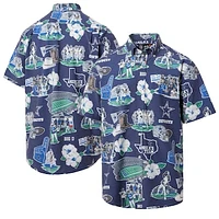 Men's Reyn Spooner Navy Dallas Cowboys Scenic Button-Down Shirt