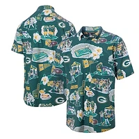 Men's Reyn Spooner Green Bay Packers Scenic Button-Down Shirt