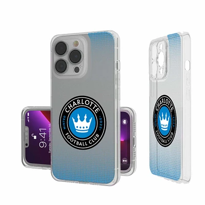 Keyscaper Charlotte FC Linen Logo iPhone Clear Case