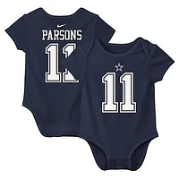 Infant Nike Micah Parsons Navy Dallas Cowboys  Player Name & Number Bodysuit